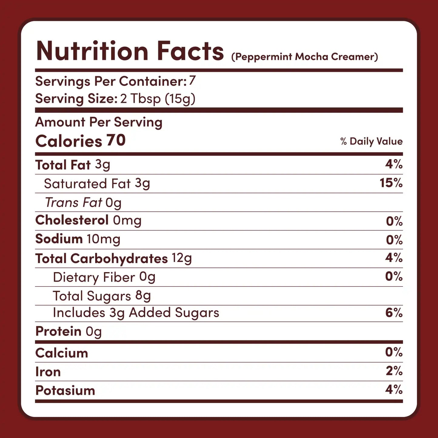 Peppermint Mocha Creamer Add-On (SPECIAL PRICING) - 6AV5