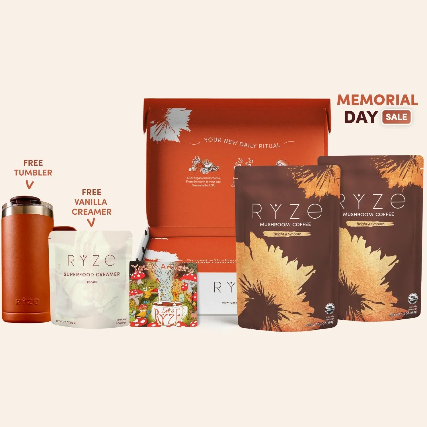 Mushroom Coffee Starter Kit 60 Serving - 35WF