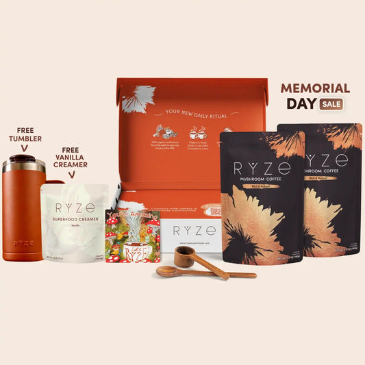 Mushroom Coffee Dark Roast Starter Kit (Upgrade) - 9YRQ