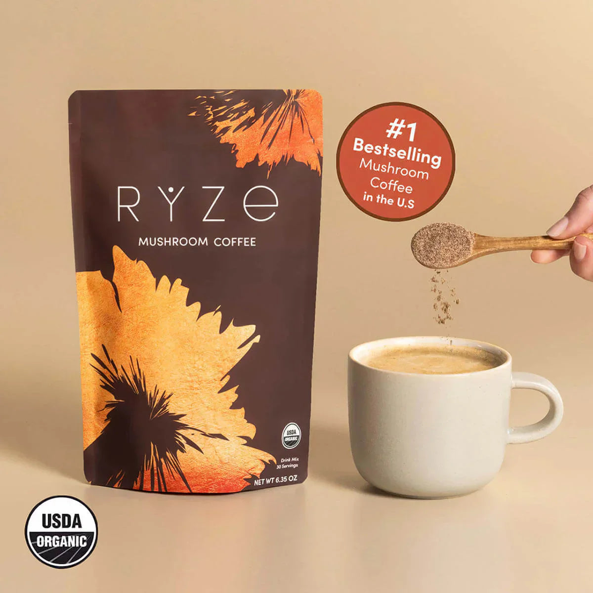 Mushroom Coffee (1 pack - 30 Servings) - AEZG