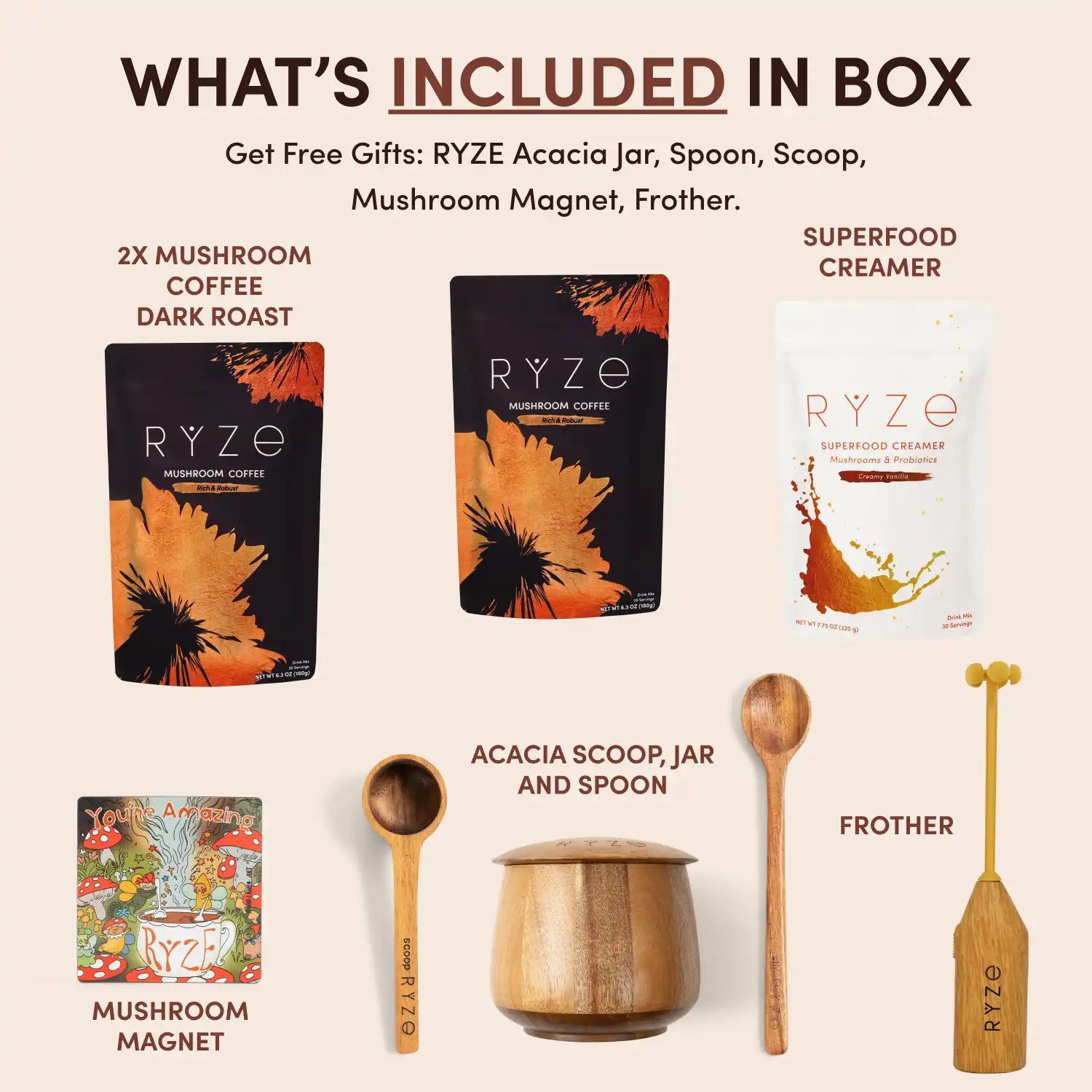 Mushroom Coffee Ritual Set - GM1S