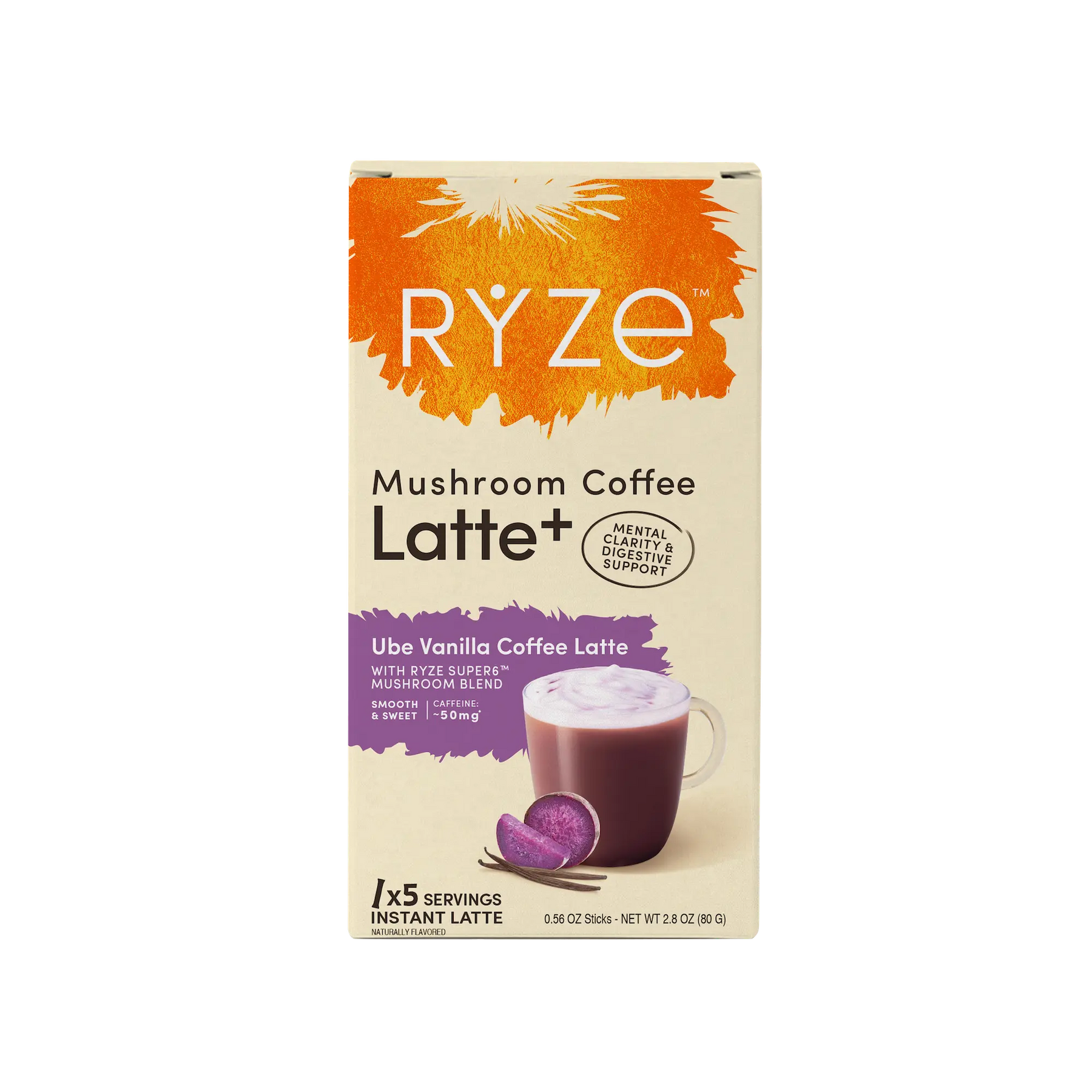 Ube Vanilla Coffee Latte Carton - 149D