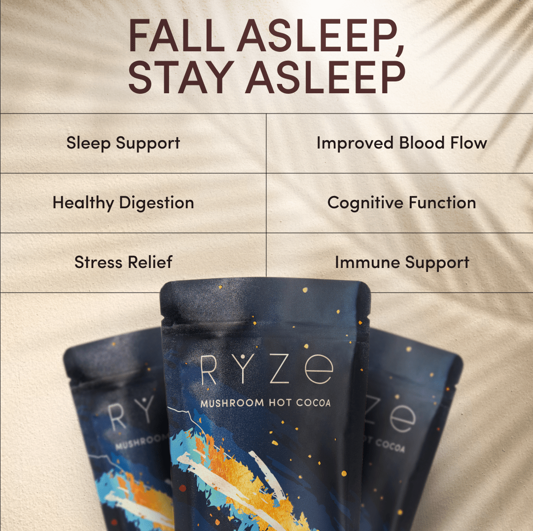 RYZE Hot Cocoa - with 6 Sleep Superfoods to Help Fall Asleep and Stay Asleep - H0SH
